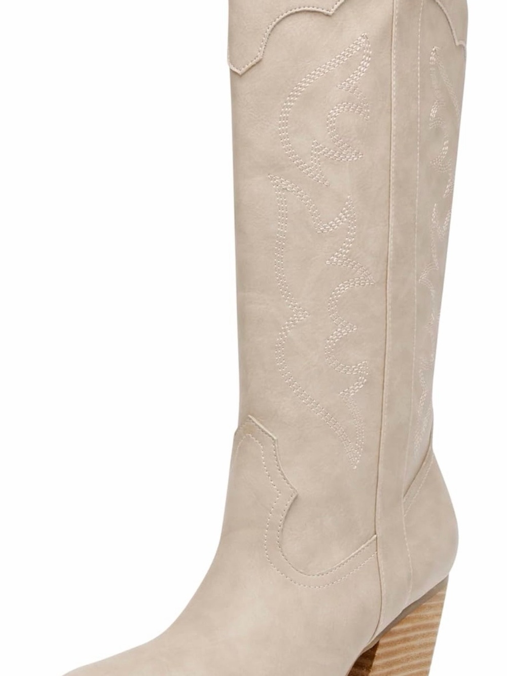 DV Dolce Vita Women's Kindred Western Boots in Stone / Light Beige